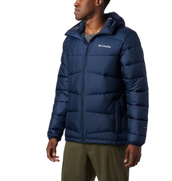 Columbia Fivemile Butte Hooded Jacket Men Navy USA (US673885)